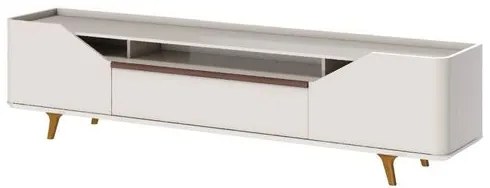 Rack Refugio Off White 2 Portas 1 Gaveta 220cm - 79144 Sun House