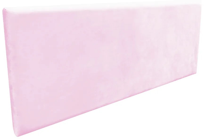 Cabeceira Painel Clean para Cama Box Solteiro 90 cm Suede M11 - D'Rossi - Rosa Bebê