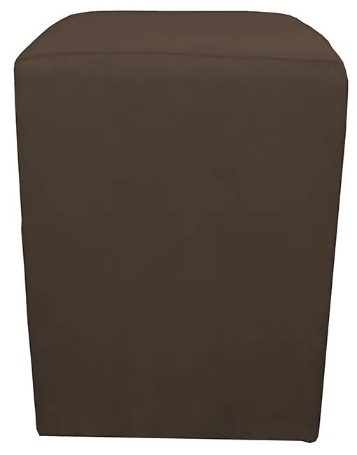 Puff Decorativo Dado 32 x 32 cm Suede Marrom