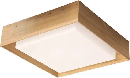 Plafon De Sobrepor Quadrado Madeira Louro Freijo Squadro