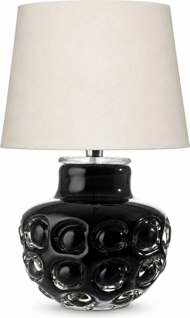 Kit Abajur de Murano Novara + Cúpula - Preto Ágata  Preto Ágata