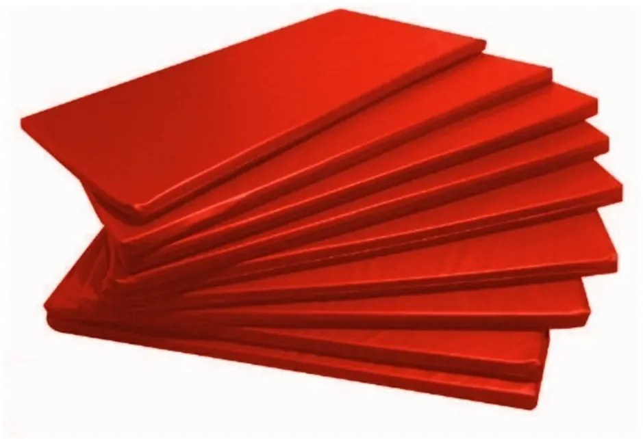 Kit 5 Colchonetes Academia, Espuma D33 Imperme�Vel 89X55X3Cm (Bordô)