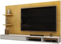 Painel TV 60 Pol 190cm Bancada Suspensa Lutra D04 Cedro/Bali - Mpozena