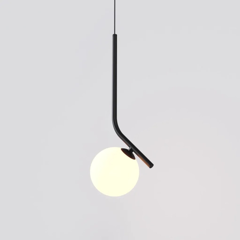 Pendente Angular Globo Ø12Cm C/ Rosca Alumínio 1Xg9 - Qimporta Pd2357 (COBRE, FOSCO)