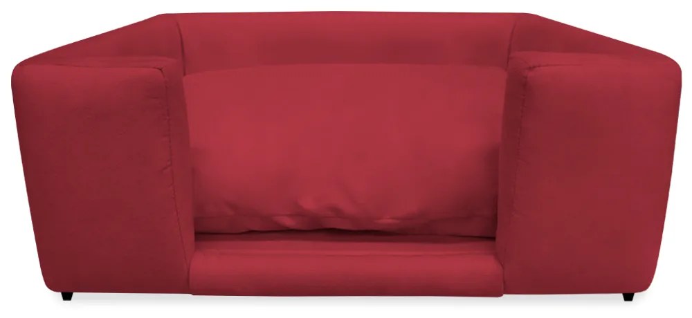 Caminha Cão Cama Pet Lili P/ Cães e Gatos Almofada Lavável Suede Cores - Vermelho