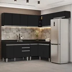 Armário de Cozinha Modulado de Canto 7 Peças CP20 Balcão com Tampo Pre