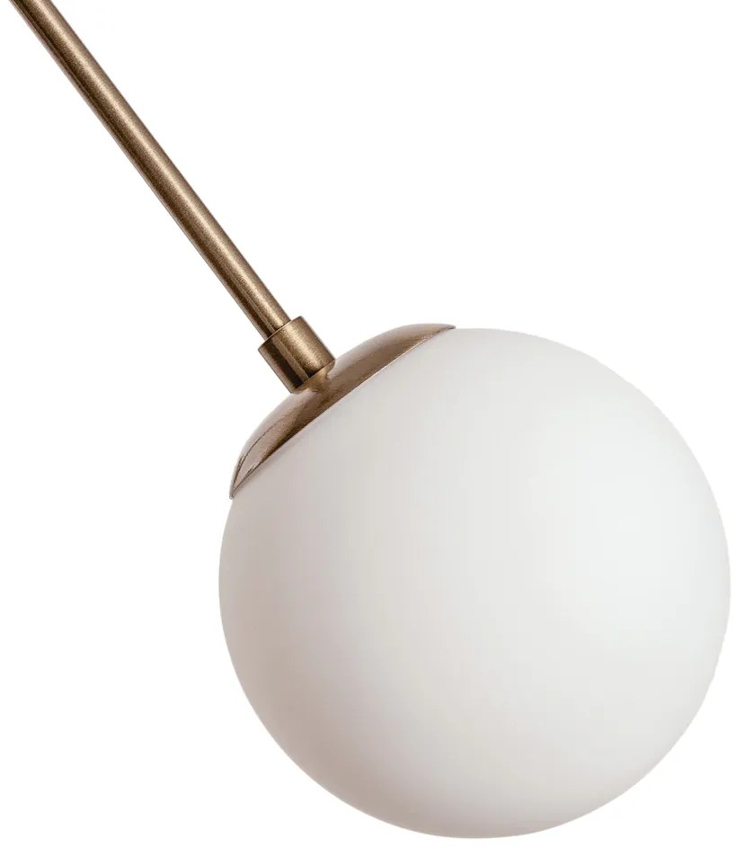 Pendente Palma Ø56X47Cm 5Xg9 / Metal E Globo Ø12Cm | Usina 16735/5 (BT - Branco Texturizado, FOSCO)