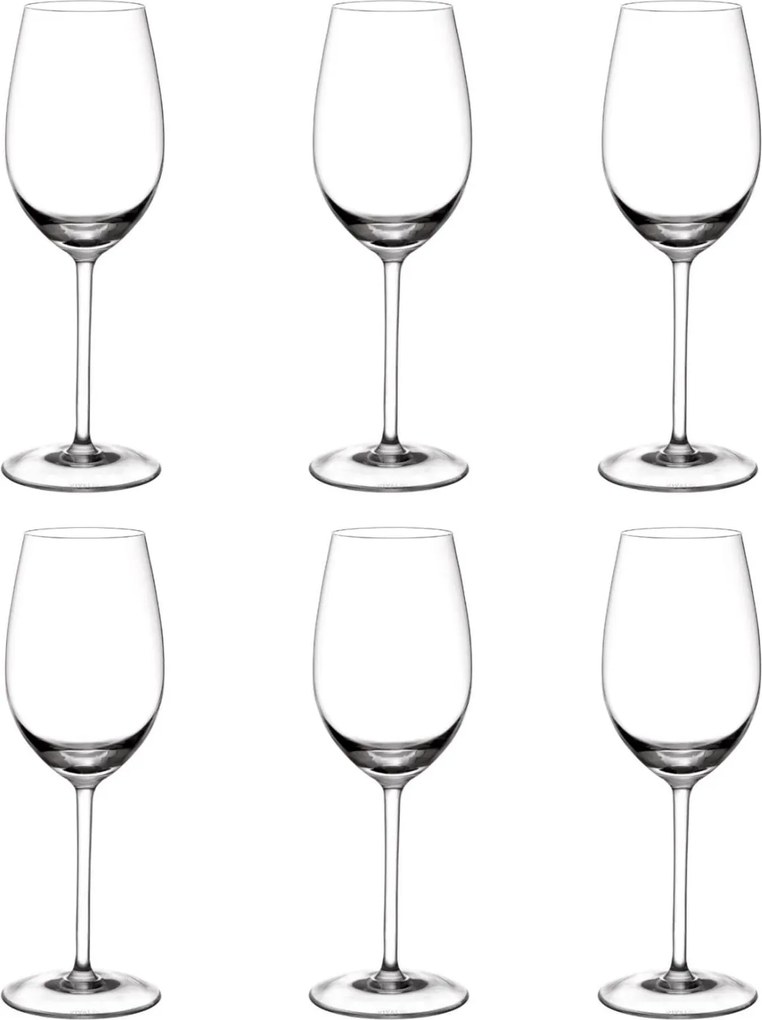 Jogo 6 Taças de Cristal P/ Vinho Chardonnay Incolor