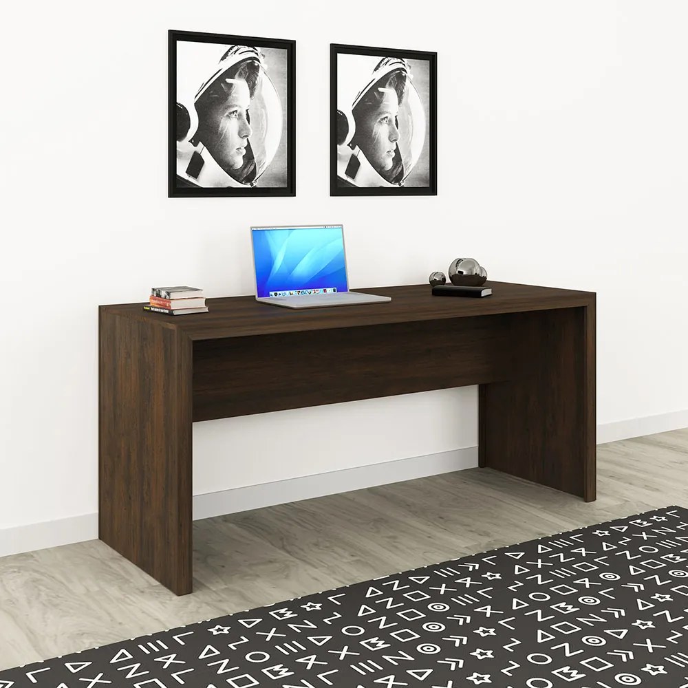 Mesa para Escritório Home Office ME4109 MDP Rustico G69 - Gran Belo