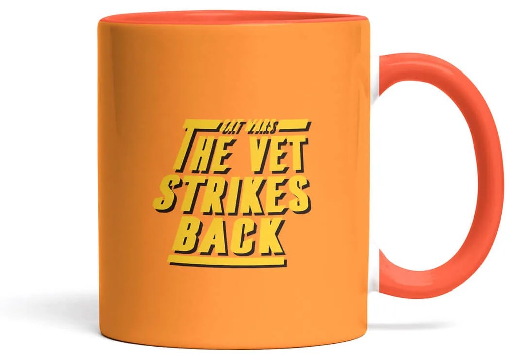 Caneca Cat Wars The Vet Strikes Back Laranja