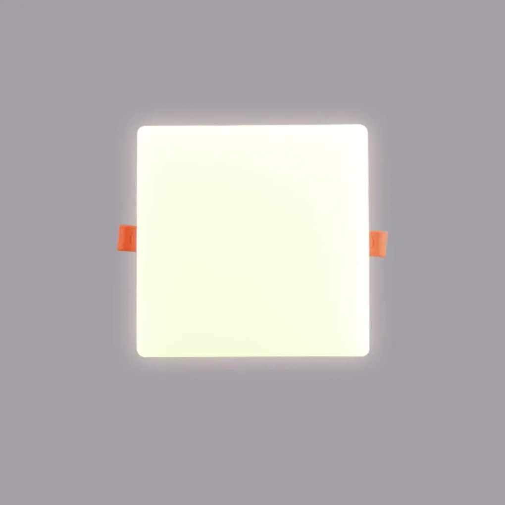 Luminária Semi Embutida Quadrado 22W 6500K Led Bivolt 17X17X2Cm Downli...