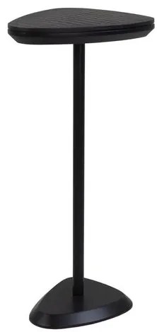 Mesa Apoio Elsinki Alta Couro Croco Haste e Base Preta 65cm - 60233 Sun House