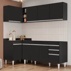 Armário de Cozinha Modulado de Canto Direito 4 Peças CP40 Balcão sem T