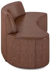 Sofá 2 Lugares para Sala de Estar Living 150cm Koane D06 Facto Conhaqu