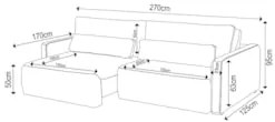 Sofá Retrátil Reclinável 270cm Sinna F05 Linho Cinza - Mpozenato