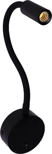 Arandela Led Metal Vidro 3W 3000K Vision - PRETO