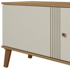 Rack Bancada Para TV 75 Pol 180cm Sia Off/Nature Z49 - Mpozenato