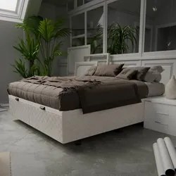 Base Box Baú para Cama Casal Queen 158x198cm Bipartido Liz S05 Suede B