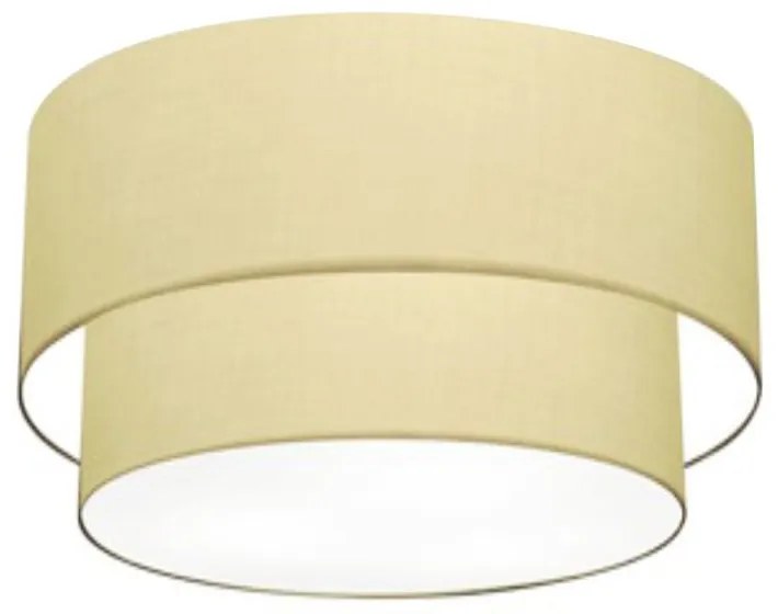 Plafon de Sobrepor Cilíndrico SP-3045 Cúpula Cor Algodão Crú