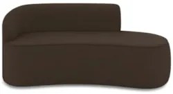 Sofá 3 Lugares 180cm Wendi e Poltrona Steve Suede Marrom I01 - Mpozen