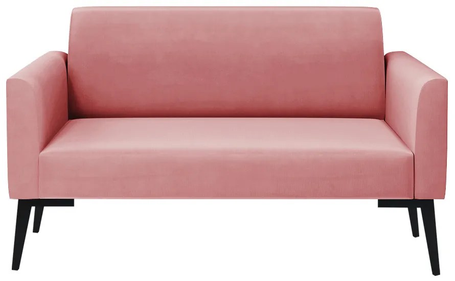 Sofá Namoradeira Pés Villach Marisa Suede D03 - DRossi - Rose