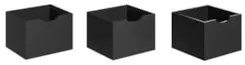 Gavetas para Nicho Organizador Kit 3 Q01 Preto Fosco - Mpozenato