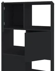 Mesa Escrivaninha em L Eron e Estante Livreiro Maly A06 Preto - Mpozen