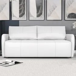 Sofá Living 2 Lugares Sala de Estar 180cm Virtus L07 Couro Branco - Mp