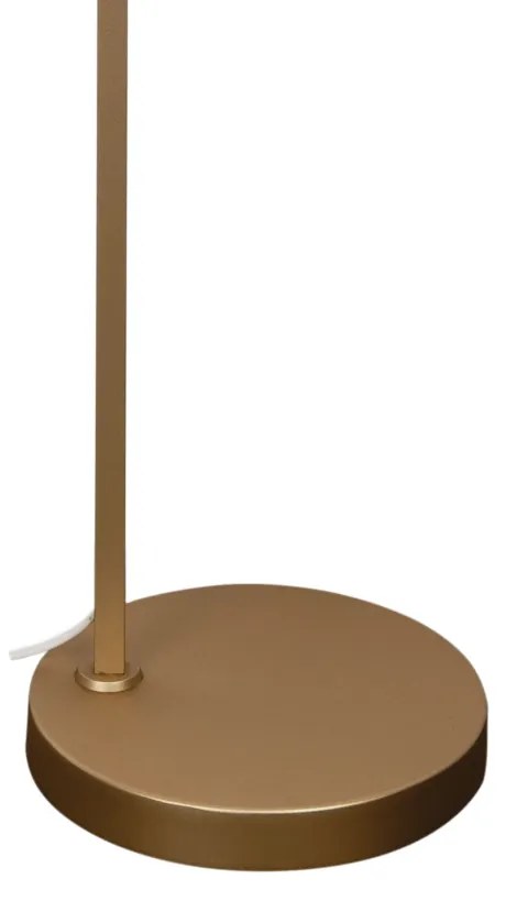 Luminária De Chão Platinum 24X29X156,5Cm 1Xmr11 - Usina 16939/1 (BT / DR-P - Branco Texturizado / Dourado Brilho Polido)