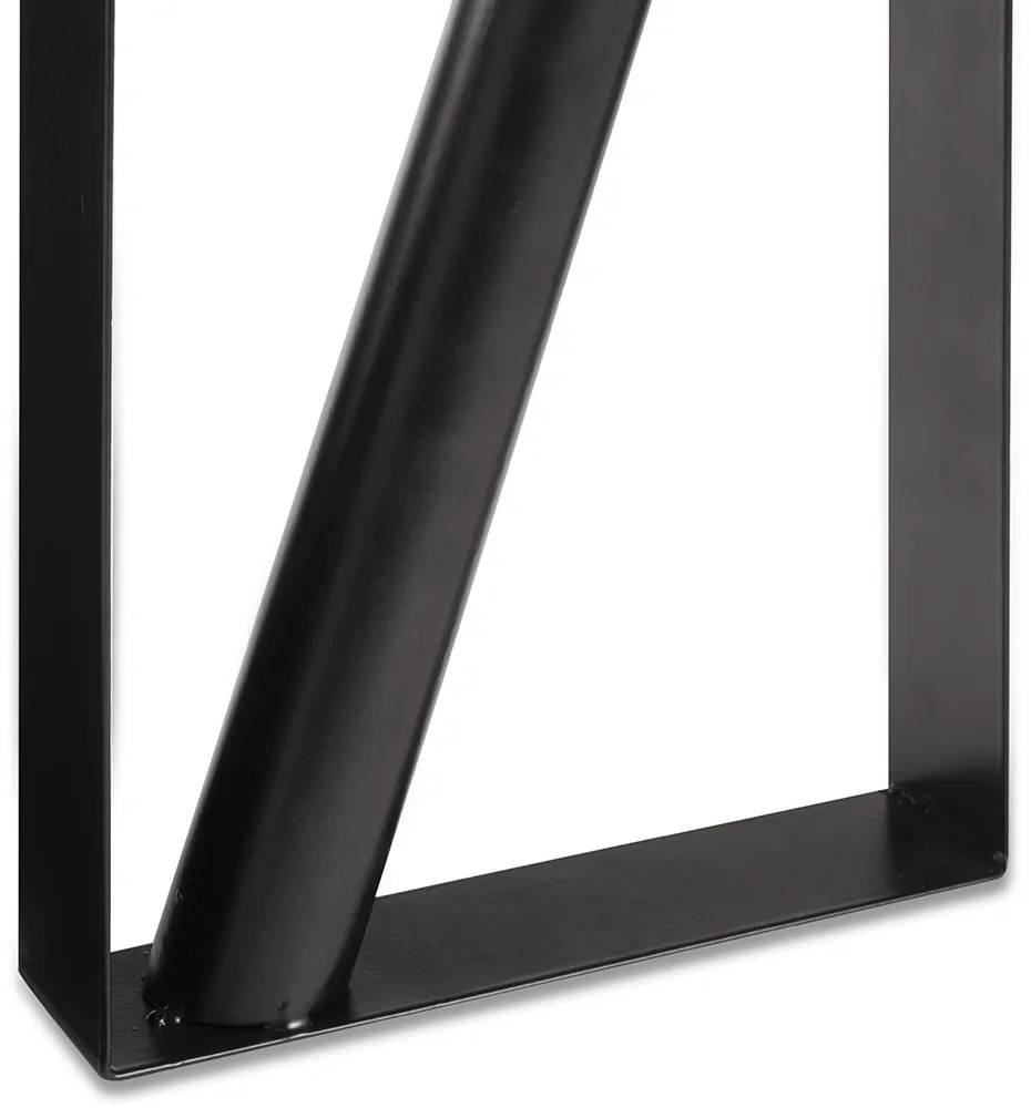 Vaso Decorativo Geométrico em Metal Preto 25,5x20 cm - D'Rossi