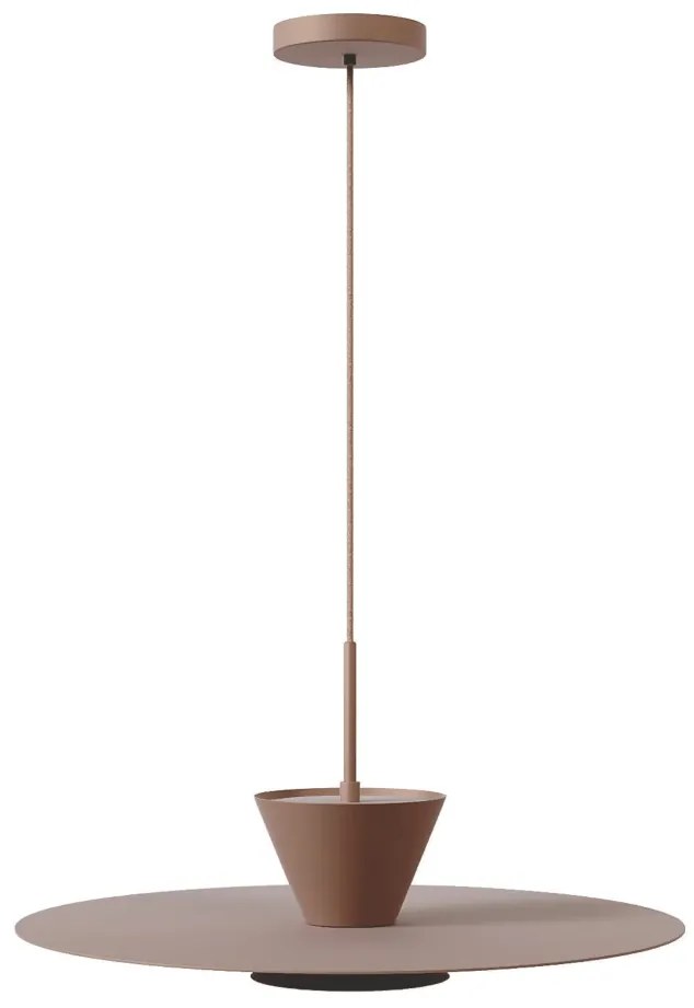 Pendente Tule Ø50X25Cm 1Xmr16 - Usina 25120/50 (TT-M - Titânio Metálico, Igual a Cor 1)