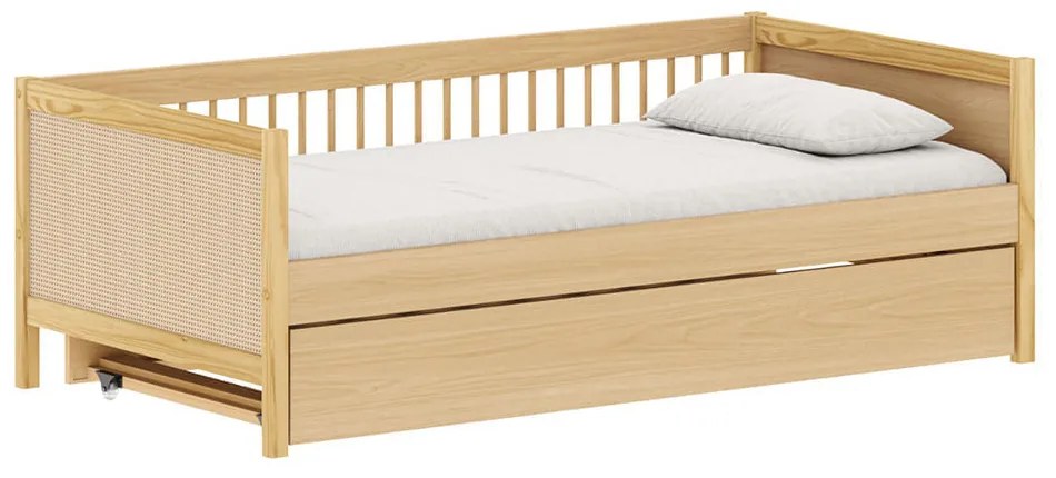 Bicama Sofá Paglia com Rodinhas - Carvalho Malva