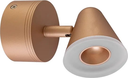 Arandela Led Alumínio 5w 3000k Flora - CHAMPAGNE