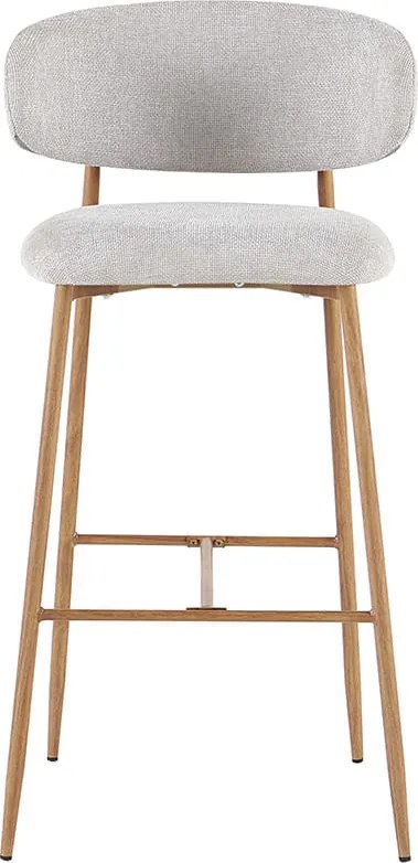 Banqueta Alba -  Natural e Cinza