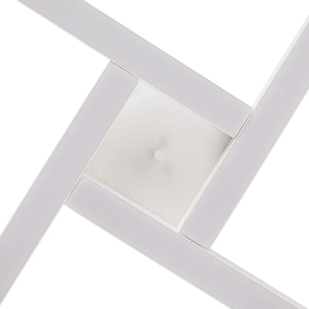 Plafon Dora 42,5X42,5Cm Led 24,4W Bivolt | Usina 19265/42 (OC-M Ocre Metálico, 4000k)