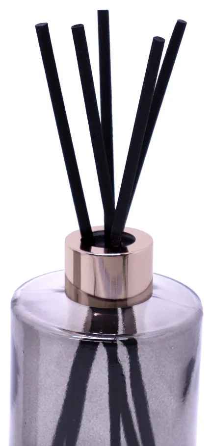 Kit Difusor e Porta Sabonete Liquido de Vidro Preto - D'Rossi