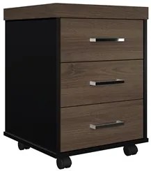Conjunto Escritório Home Office 4 Peças Mesa Diretor Corp A06 Charuto/