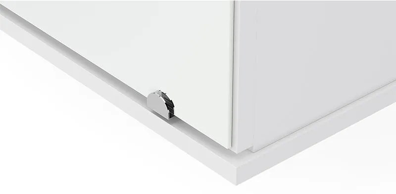 Sapateira Itabuna Com Espelho 1 Porta 5 Prateleiras - Branco
