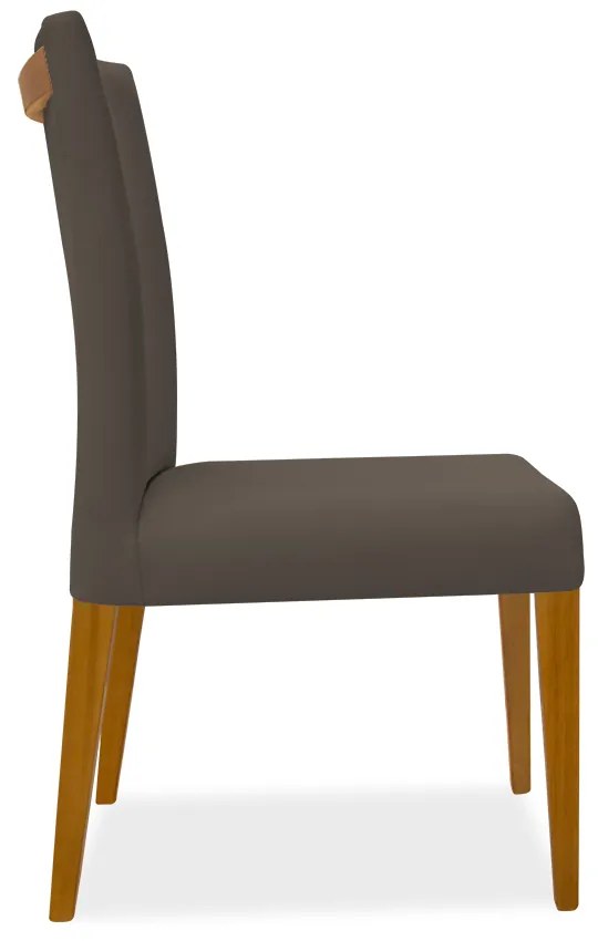Cadeira de Jantar Milan Veludo Marrom