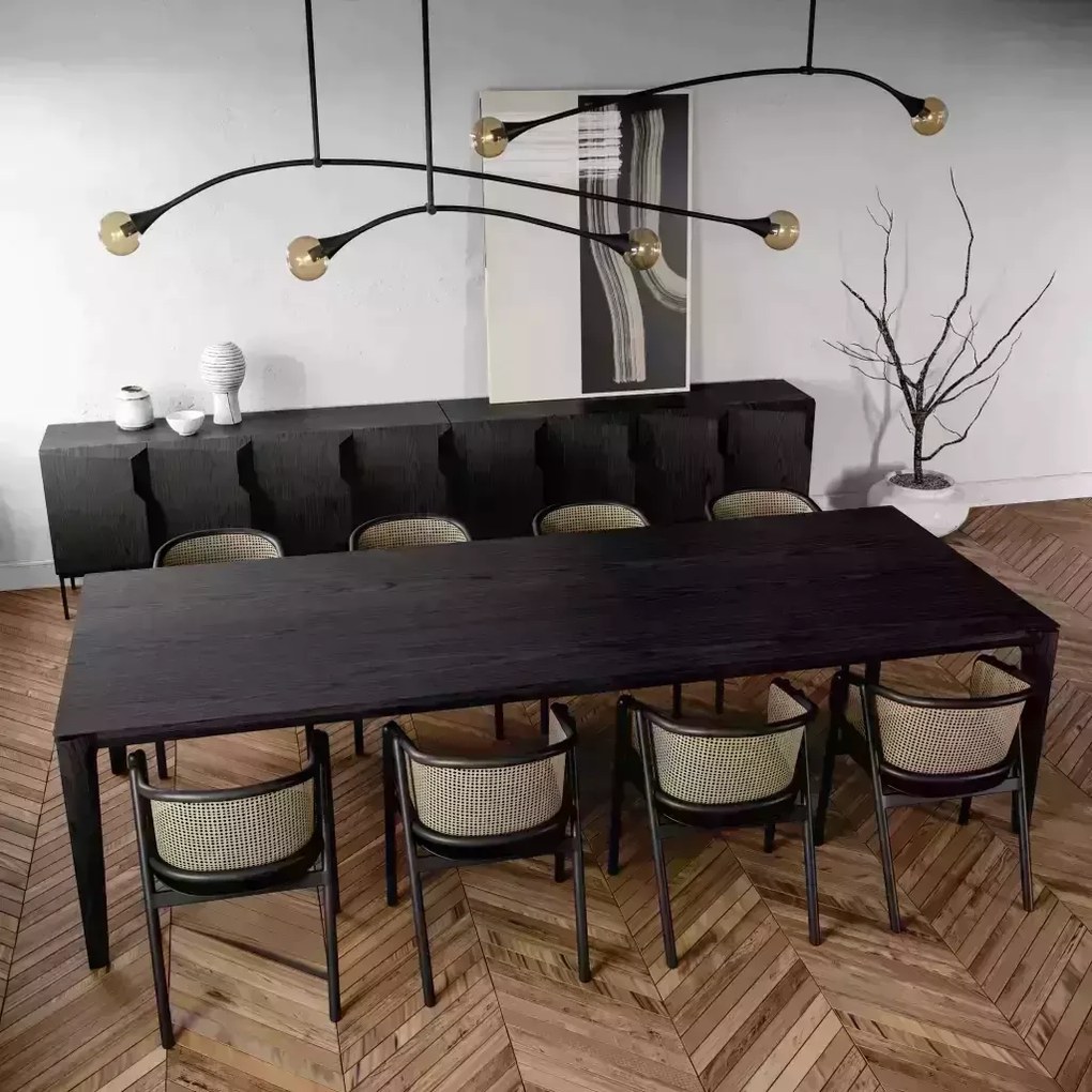 Pendente Jazz Haste Horizontal 175Cm Fixa 11X200X74Cm 2Xe27 - Usina 52... (BT - Branco Texturizado)