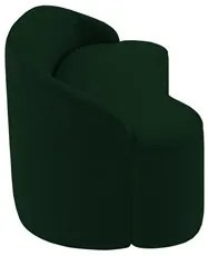 Sofá 3 Lugares para Sala de Estar Living 180cm Theo D06 Veludo Esmeral