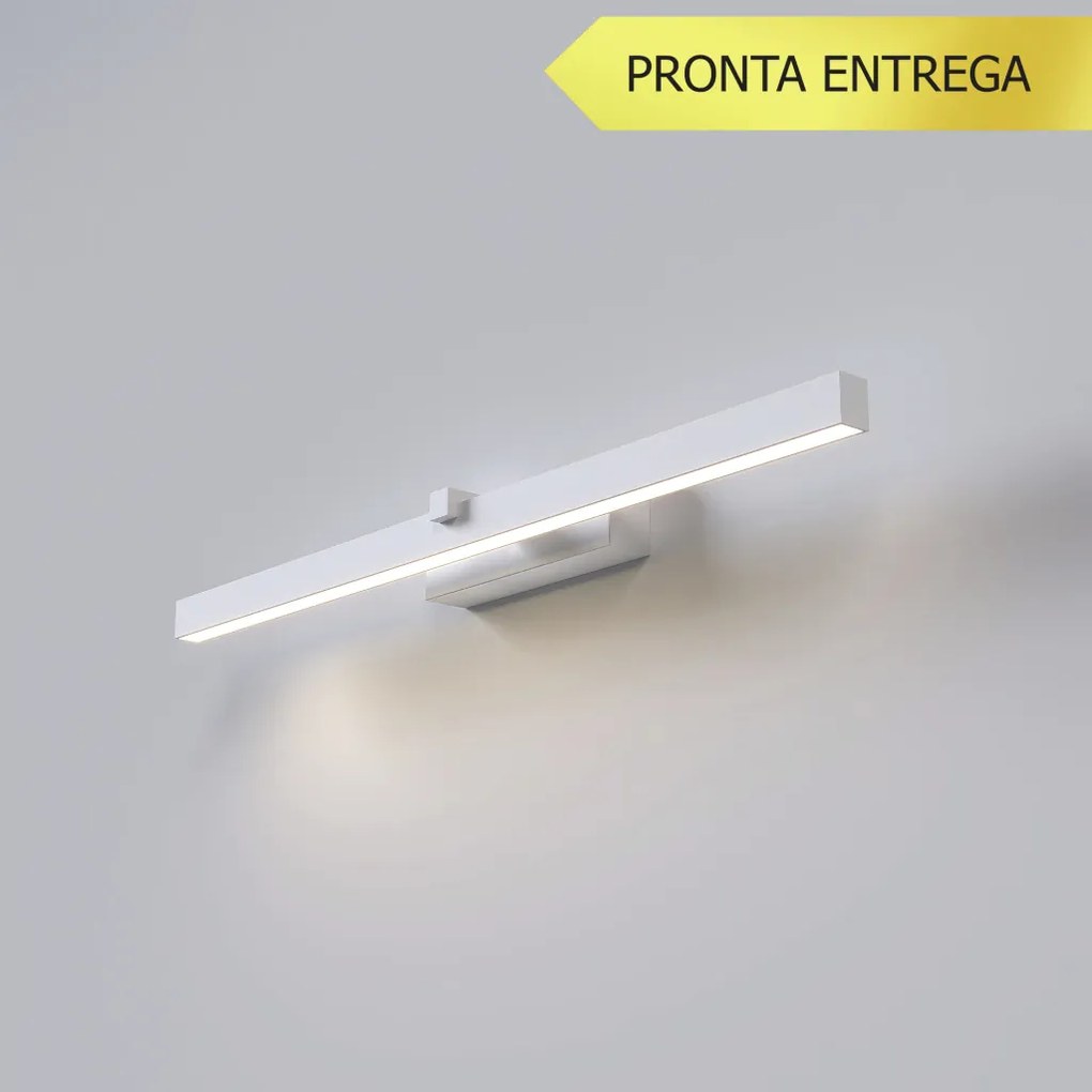 Arandela Horizontal Long 5X8,5X60Cm Led 9W 3000K - Qimporta Ar2524 (BRANCO)