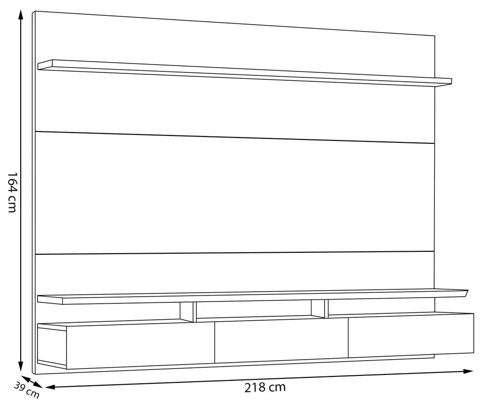 Home Suspenso Decorativo 218cm Callie Branco Acetinado G29 - Gran Belo