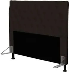 Cabeceira Cama Box Casal Queen 160cm Cristal Sintético Marrom - MV Est