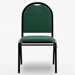 Cadeira Hoteleira Auditório Empilhável Linho Z33 Verde - Mpozenato