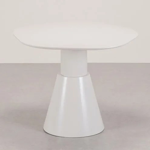 Mesa Lateral Pricely Orgânico Tampo Base Off White - 78239 Sun House