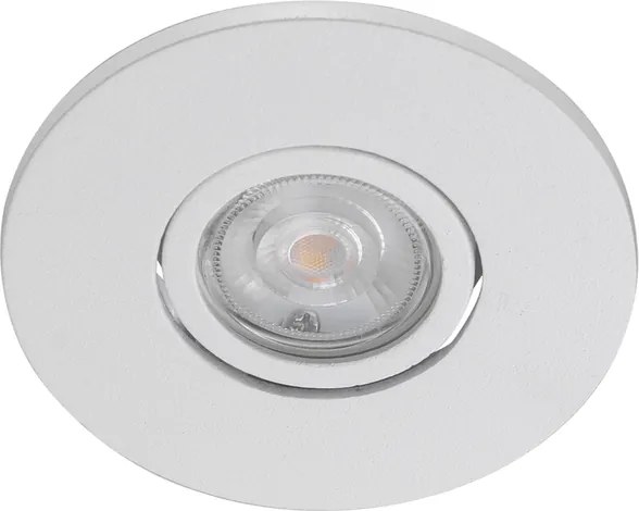 Plafon De Embutir Redondo Alumínio Ø7,8cm Delfi - BRANCO