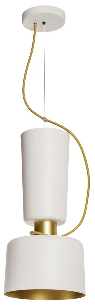 Pendente Cacharrel Ø19X39Cm 1Xe27 | Usina 16717/19 (PT / CB-M - Preto Texturizado / Cobre Metálico)