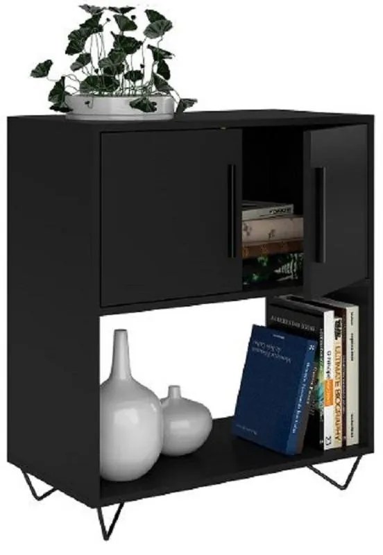 Aparador 2 Portas Linha Easy Blc 50 - Preto