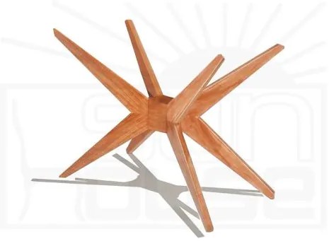 Base Mesa de Jantar Quadrada XS cor Mel 72cm - 57100 Sun House